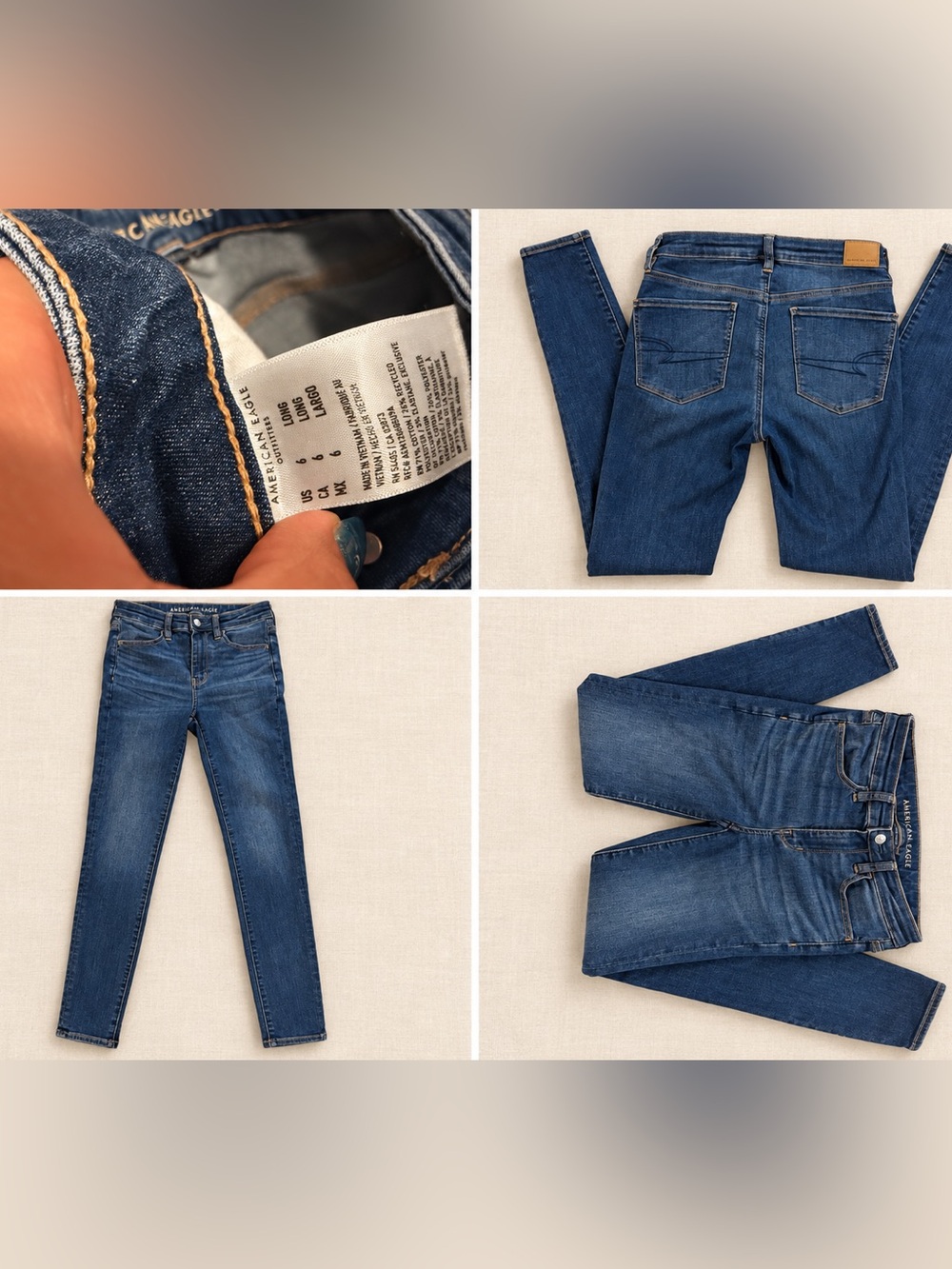 American Eagle Outfitters Dark Blue Women’s Skinny Jeans